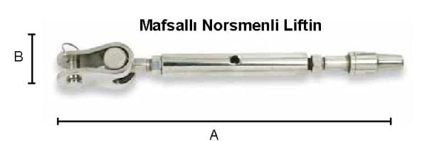 16 MM MAFSALLI NORSMENLİ LİFTİN TEL ÇAPI:10 MM