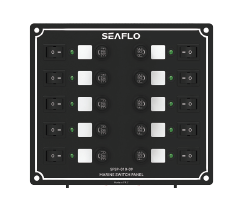 Seaflo Switch Panel 170x175 mm 12 Lİ