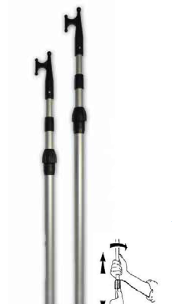 KAKIÇ TELESKOPİK 3 KADEME Ø25-30-35 MM