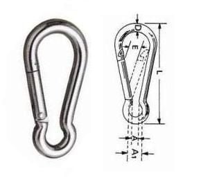 KARABİNA LÜKS  KROM 12MM