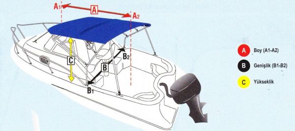 KROM TENTE İSKELETİ,''ATHENS'' 280X280X155 Cm