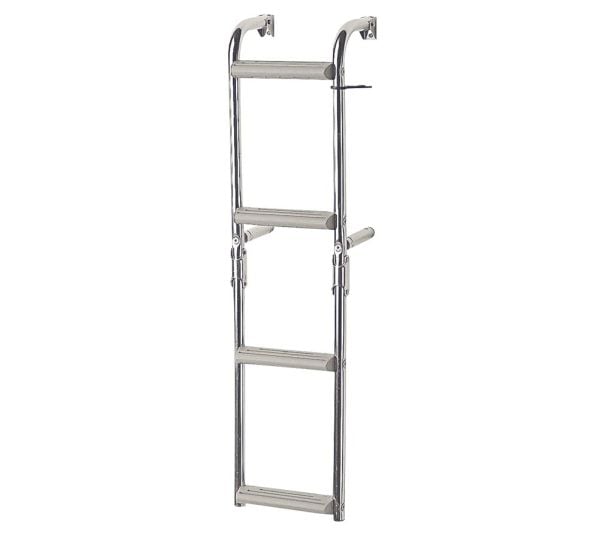 Foldable Ladder,Inox 316,1+2 steps,for narr.transom,90⁰