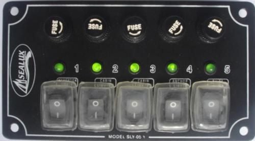 6 ANAHTARLI İZOLELİ YATAY SWITCH PANEL