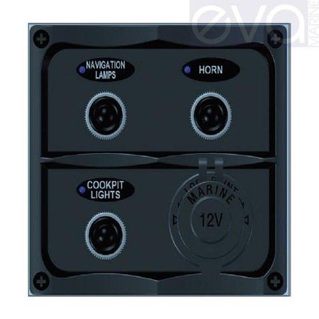 SWITCH PANEL 3+1 Lİ ÇAKMAK SOKETLİ