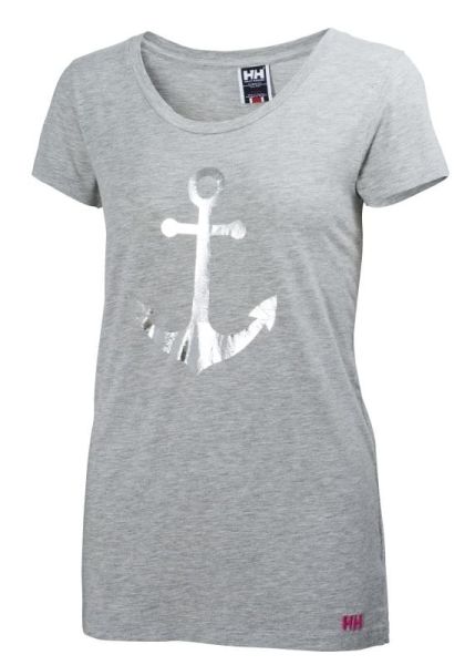 W GRAPHIC BAYAN TİŞÖRT,Grey Melange L