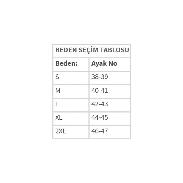 5mm.Tabanlı Çorap Jarse S