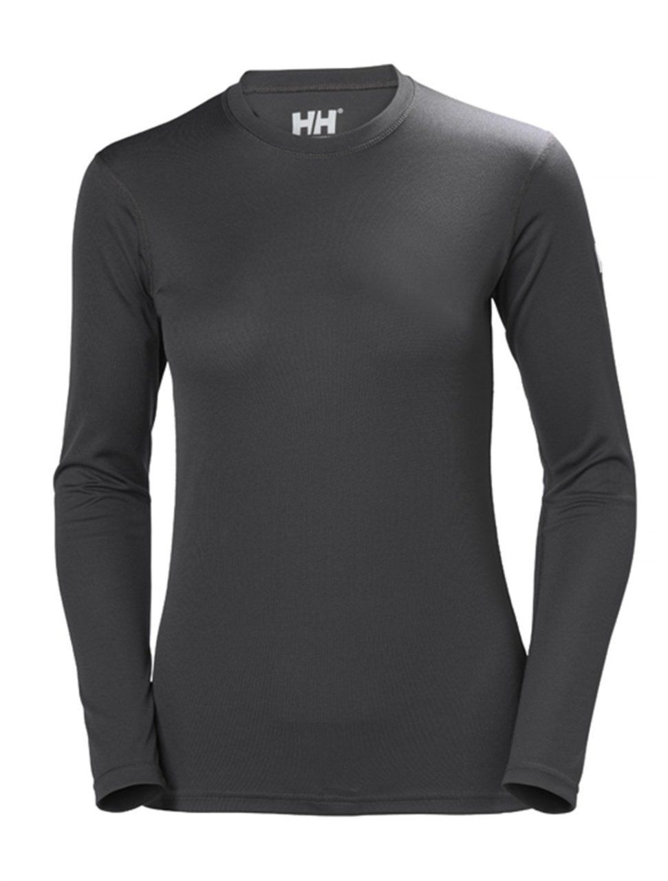 HH W HH TECH CREW UZUN KOL BAYAN TİŞÖRT Ebony XS