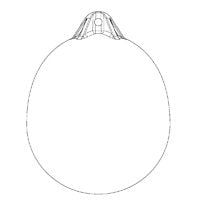 OCEAN USTURMACA, balon, R7, 100x138cm, beyaz/mavi