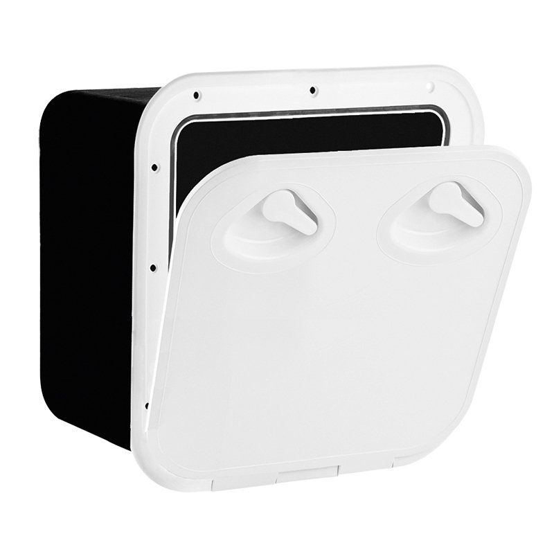 TOP LINE Storage Hatch,  w/Lock,Grey, 370x375mm