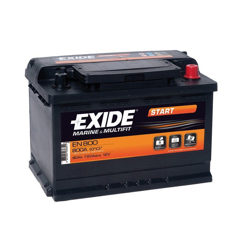 Battery Exide, Marine Type, 12V, 90 Ah, 353x175x190mm